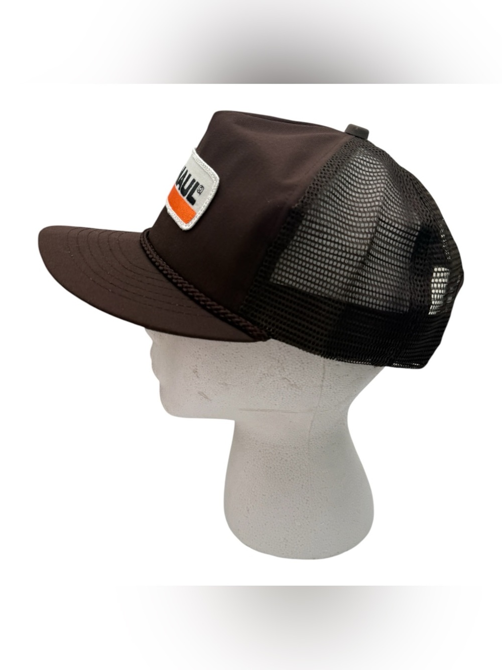 Vintage U-Haul Brown Patch Trucker Hat- 1980s- Fashion Seal Martins- OSFA - Picture 3 of 7